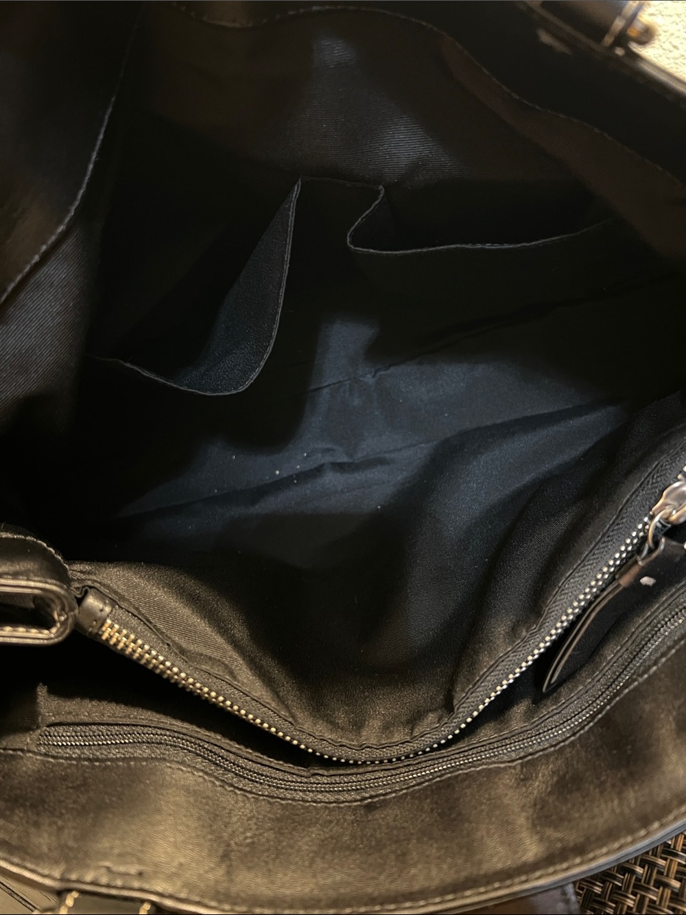 Coach Black and Gray Signature Buckle Tote - Picture 11 of 11